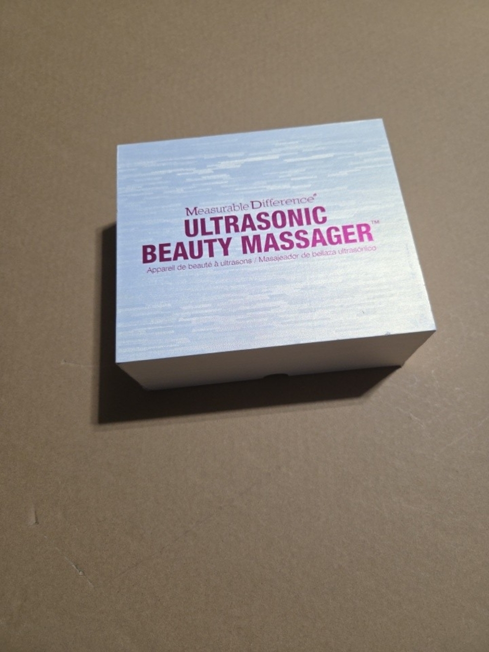 Measurable Difference Ultrasonic Beauty Massager - White